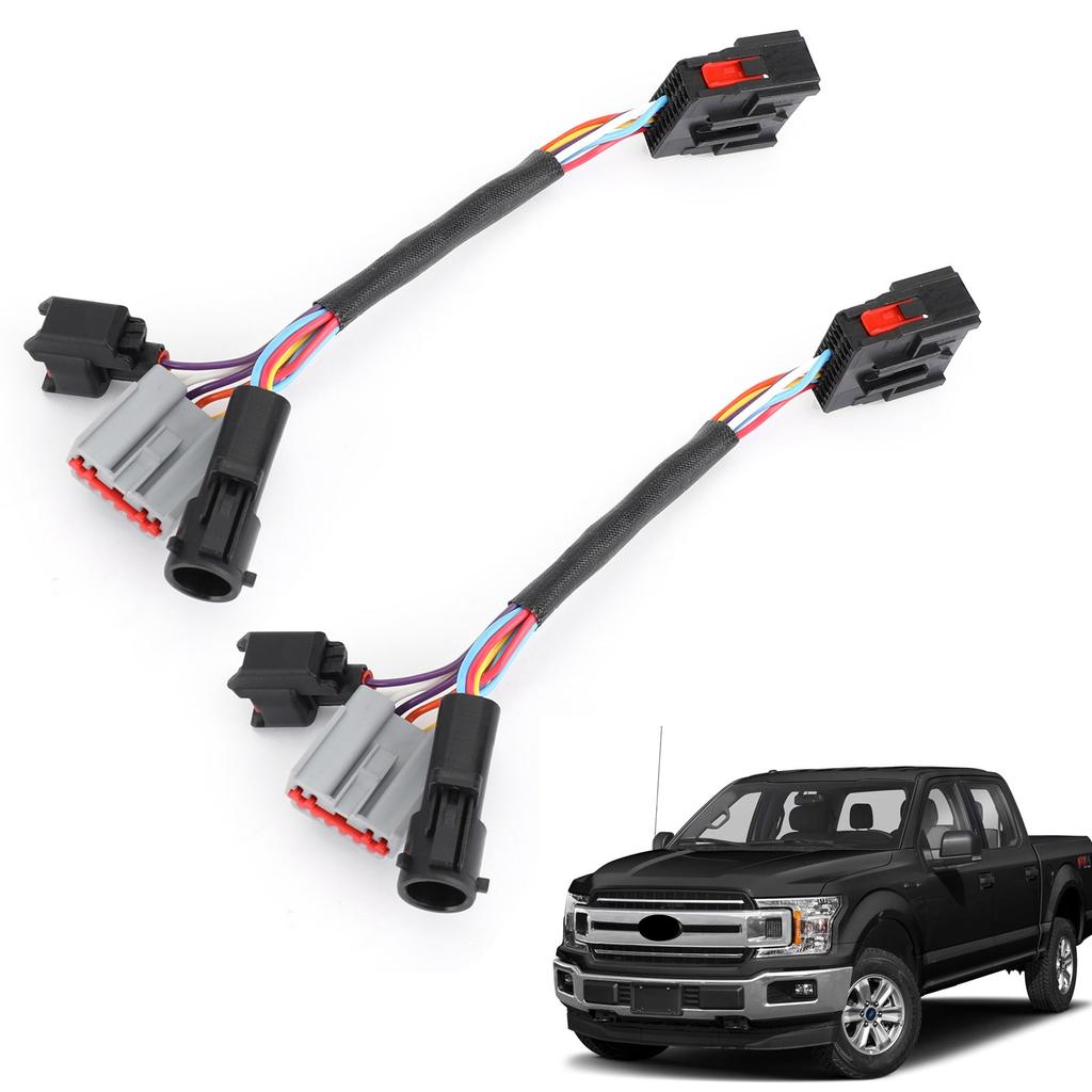 2x Adaptér elektroinštalácie Adaptér pre spätné zrkadlá pre Ford F250-F550 99-07