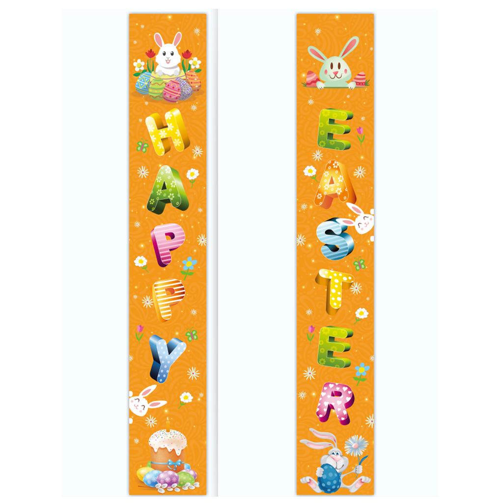 180 * 30Cm Easter Family Party Festival Atmosphere Arrangement Flag Polyester Cloth Couplet Customization