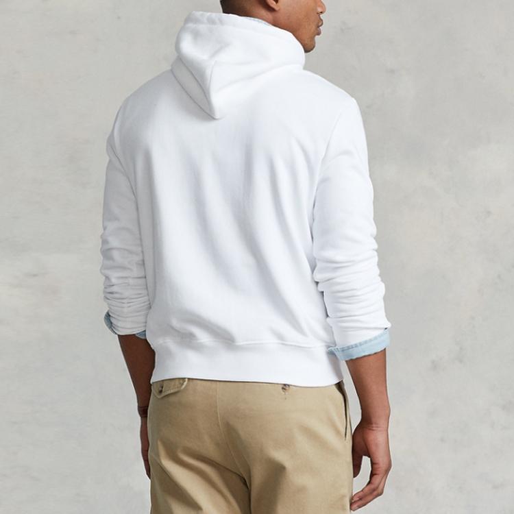 Polo Ralph Lauren Mikina s logem s kulatým výstřihem Pánské mikiny Bílá MNPOKNI16821937-100