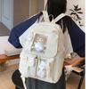 Euetiq Ita Bag Backpack, Clear Bag, Women's, JK, Otaku, Oshikatsu Goods, Lightweight, Large Capacity, Black
