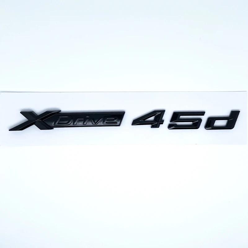 Car Emblem Sticker 3D ABS Glossy Black Silver XDrive 40i 40d 45i 45d 48i 48d For BMW X1 X2 X3 X4 X5 X6 X7 GT