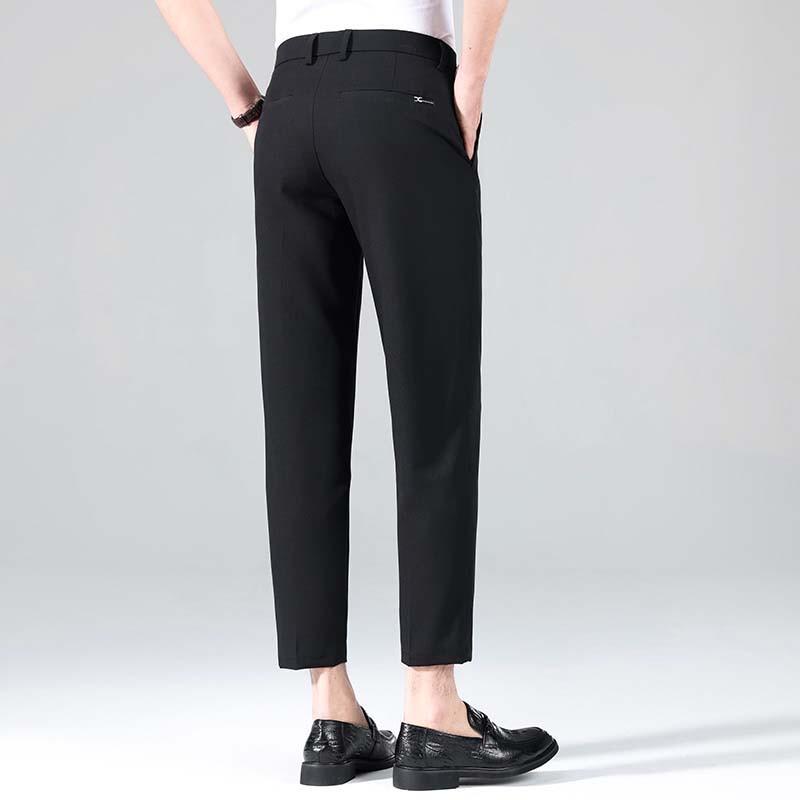 Hengyuanxiang Men's Non-Iron Straight Business Casual Pants
