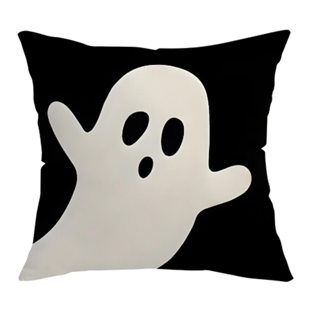 New Halloween Decorative Square Cushion Pillowcase Ghost Skull Pattern Single-sided Printing