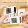 Solar-Thermohygrometer, elektronisches digitales Thermometer, selbstklebendes Mini-Celsius-Thermometer-Hygrometer