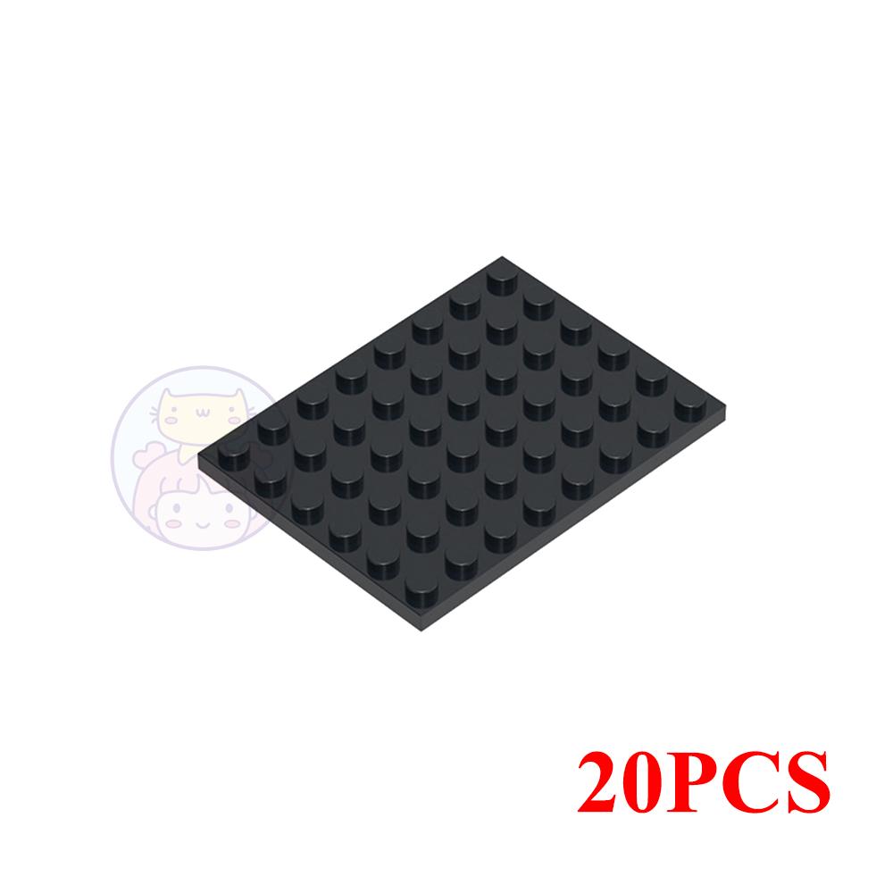 

10PCS 6X8 Dots Base Plate Classic MOC DIY City Figures Building Blocks Bricks Parts Compatible with 3036 Children Toys Gift