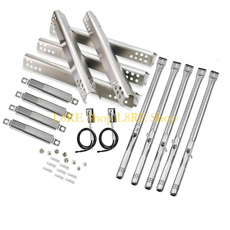 L8RE Grills Heating Part Replacement Smoker Grills Heating Tube Regulator Metal Heating Accessory Heating Tube for BBQ