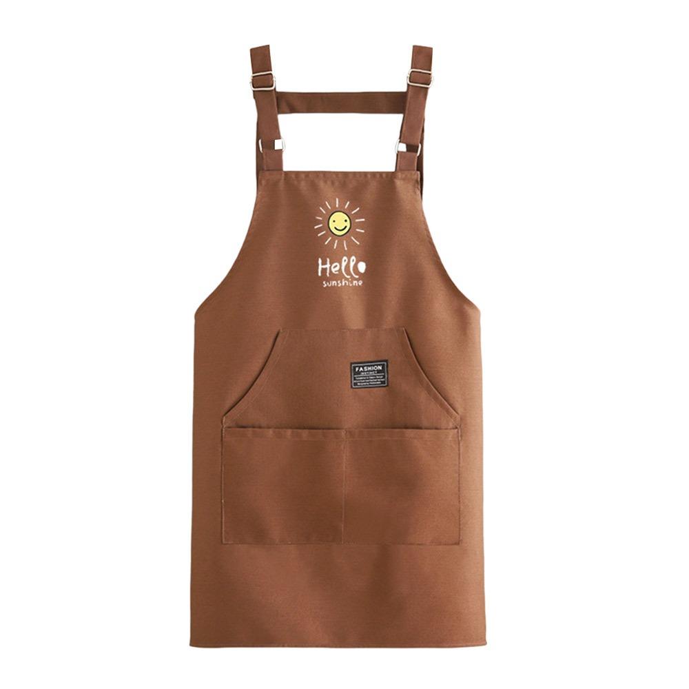 Sleeveless Chef Apron Canvas Cooking Baking Bibs Multipurpose Kitchen Apron  for Cooks and Servers