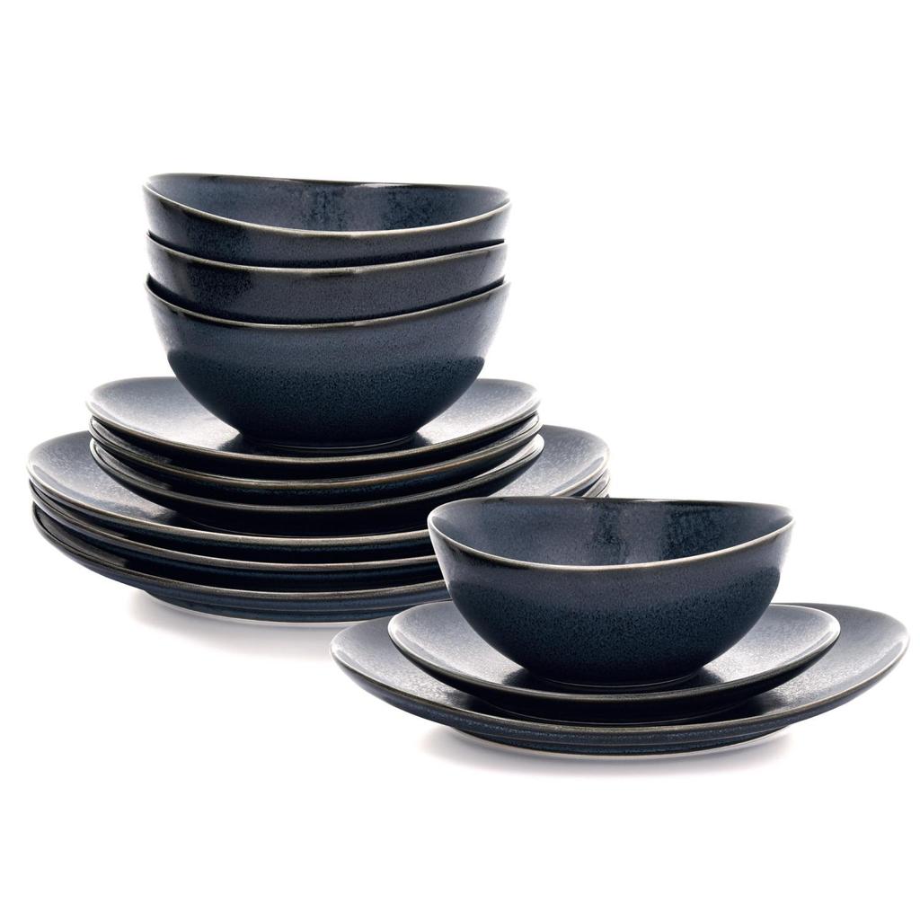 Grafite Porcelain Dinner Set 12-Piece Time DUKA