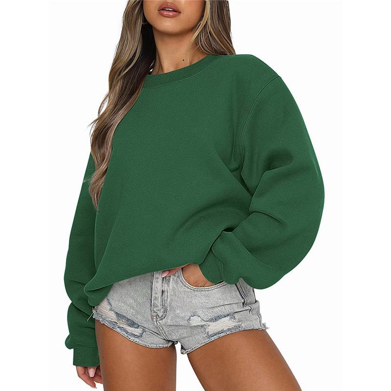 Women's Casual Fashion Round Neck Long Sleeve Sweatshirt