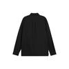Timberland Solid Color Pocket Spliced Pointed Collar Long Sleeve Shirt Men shirts Black A2NHT-001