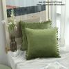 Square Shape Throw Pillow Covers Plush Material Decorative Pillow Cover  for Sofa Decor