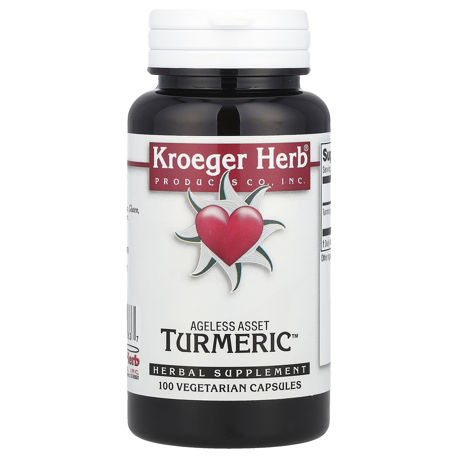 

Ageless Assets, Turmeric™, Veggie Capsules, 100 Count (450Mg/Capsule)