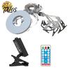 Solar Charging Umbrella Light Outdoor Dimmable Auto On/Off Remote Patio Control Waterproof LED Party Decoration Lighting