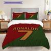 Eredità di Ronaldo Gloria Verde Set da tre pezzi (1 * copripiumino + 2 * federa, senza nucleo) Set Lenzuola Regalo di Compleanno di Natale Piatto 2D