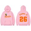 Singer Karol G Tropicoqueta Tour 2026 Print Hoodies Fashion Y2k Oversized Hooded Sweatshirts Unisex Casual Fleece Pullovers