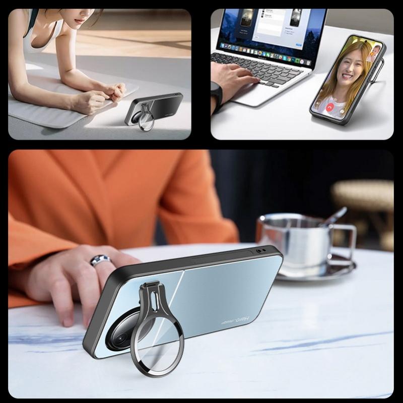 For POCO F7 Ultra Metal Lens Camera Holder Cover for Xiaomi POCO F7 Pro F7ultra Shockproof Matte Kickstand Protection Back Case