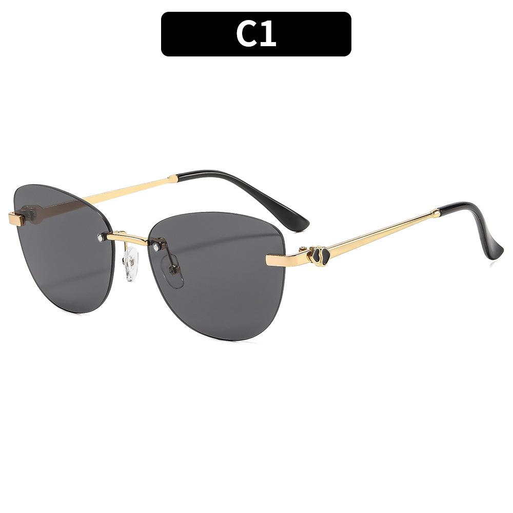 Women s sunglasses - unisex fashion rimless metal sunglasses