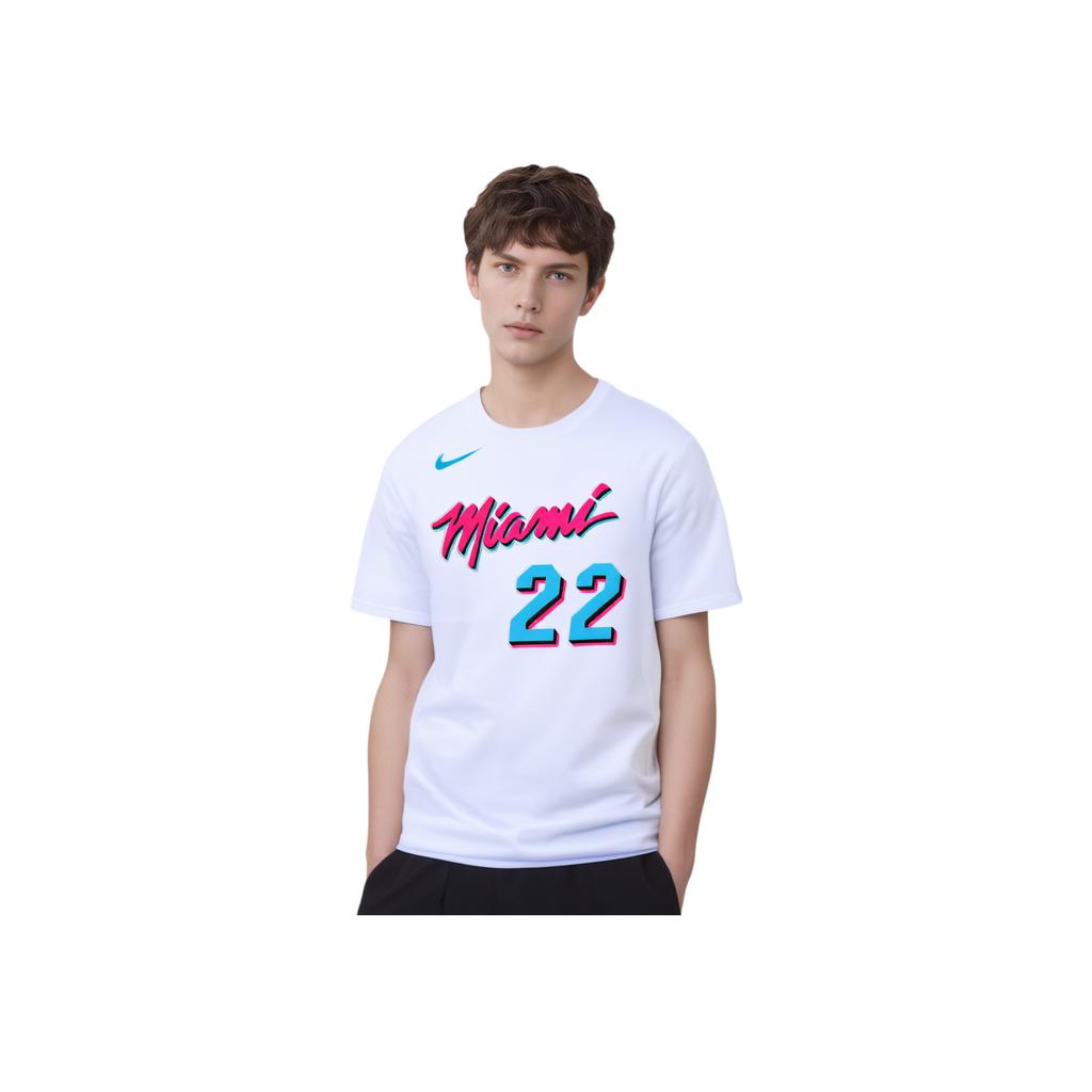 New Nike Nba Heat Essential '22 Butler N&N T shirt IB5348-100