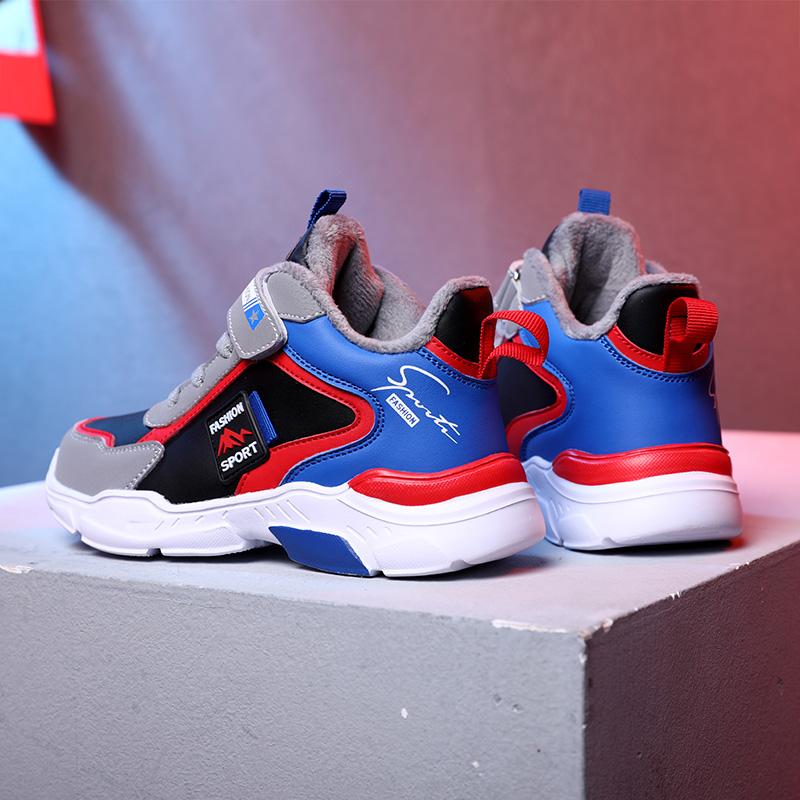 Dětské zimní bavlněné teplé sněhule Zimní nízké bavlněné boty Sportovní obuv pro volný čas