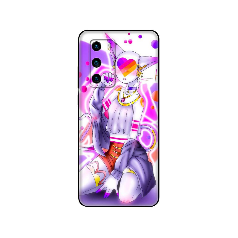 Black tpu Case For Huawei P30 Lite P30 Pro P40 Case For Huawei P40 LITE E P Smart Case Cover fashion Likee cat bear love heart