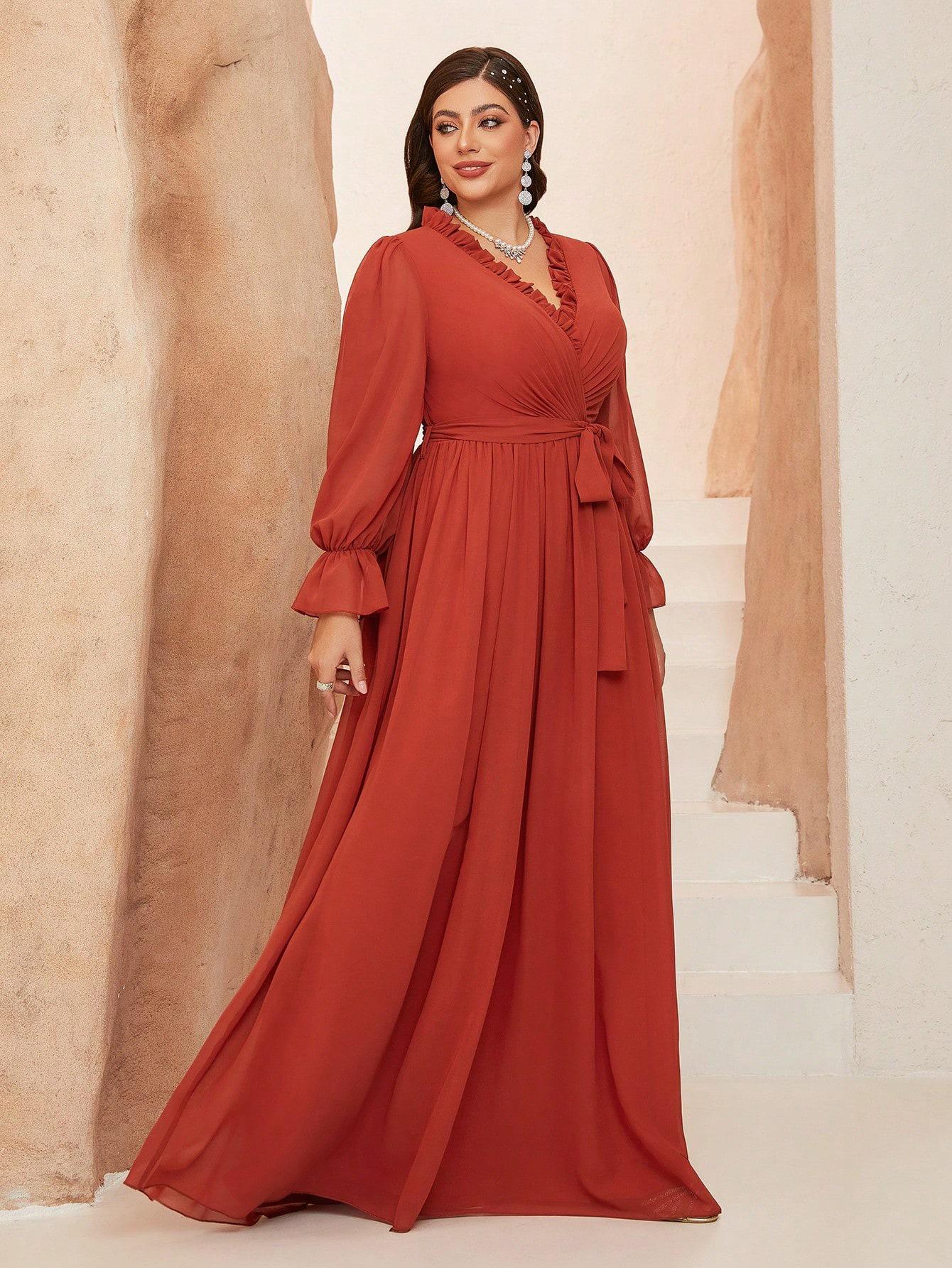 

Женское длинное зеленое шифоновое платье — элегантная одежда для пляжного отдыха в сказочном стиле 3XL