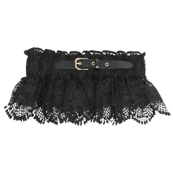 

Женский праздничный пояс с завязками, одежда, соответствующие металлические обручи, широкий кружевной пояс для свадебной вечеринки, декоративный ремень на талию A