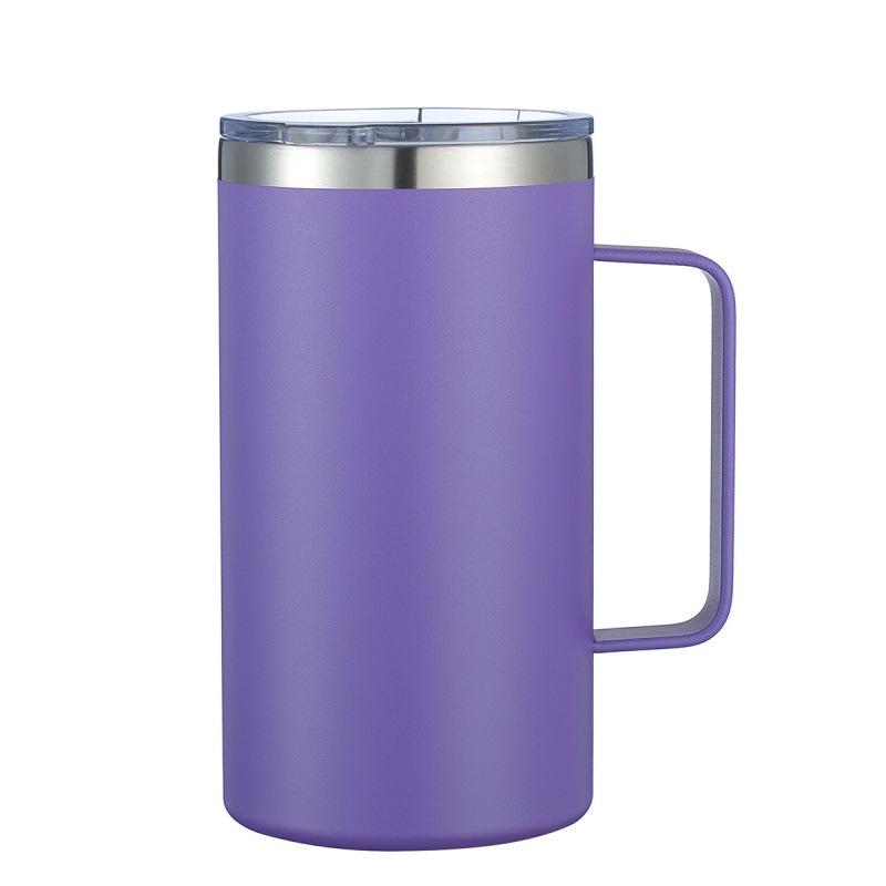 30oz Car Thermos Cup - 304 Stainless Steel Vacuum Insulated, Spray-Painted for Hot & Cold Drinks