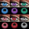 Bunte Kontaktlinsen für Halloween, Anime-Zubehör, Linsen, Cosplay, Augenlinsen, jährlich, 2 Stück/Paar