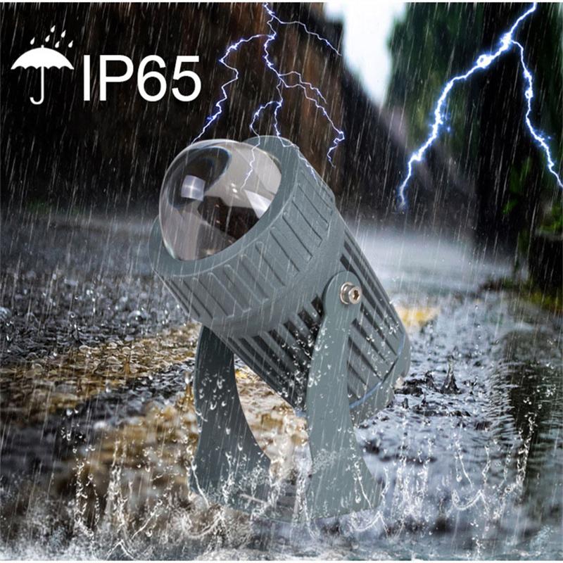 5W 10W Outdoor Wall Lamp RGB Floodlight LED Waterproof Spotlight with Narrow Beam Angle Light Landscape Lights for Street Garden