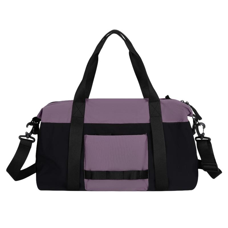 Color Block Fitness Bag Short-Distance Travel Bag Lightweight Storage Sports Bag