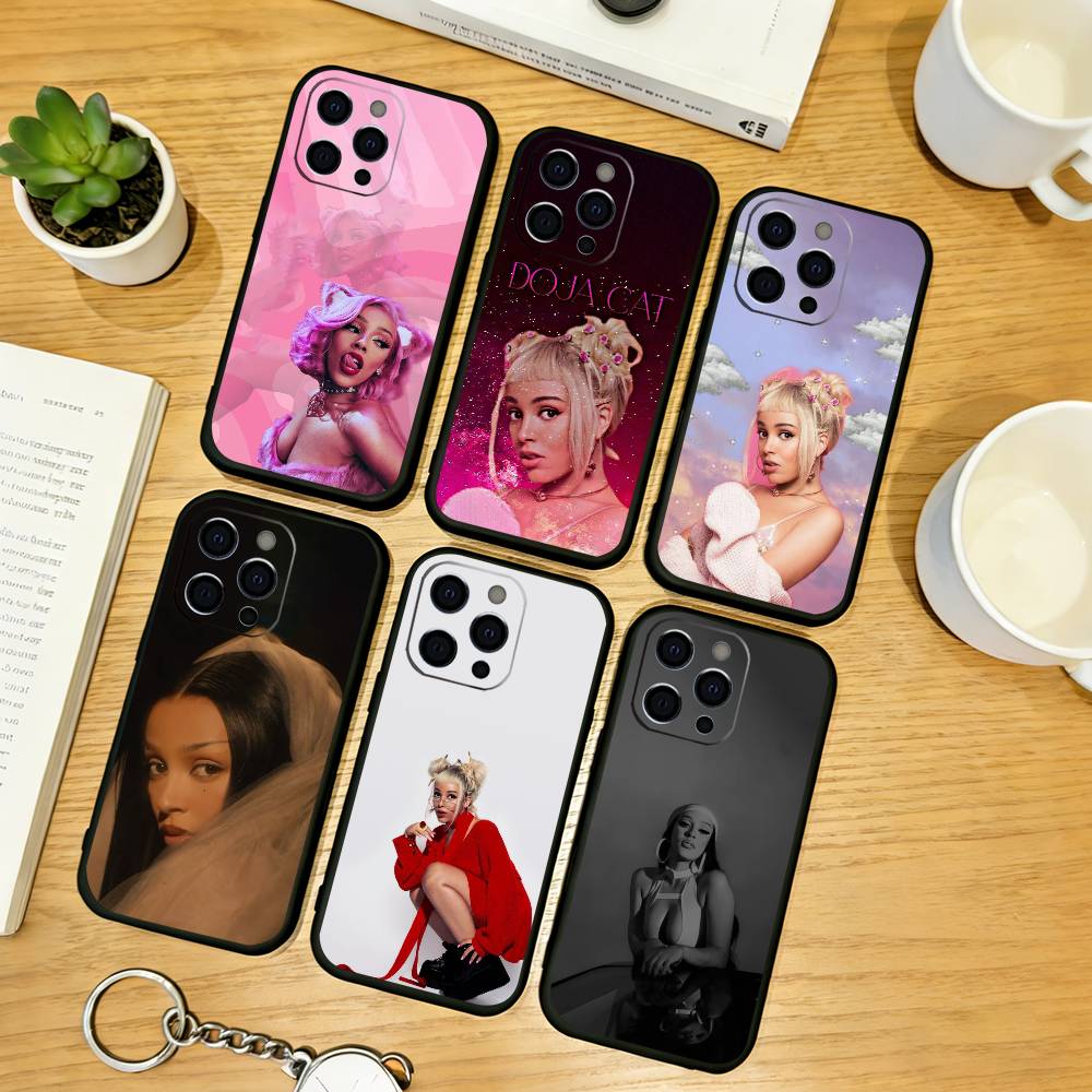 D-DOJA Cat Phone Case Silicone Soft For IPhone 17 16 15 14 13 12 11 X XR Plus Pro Max Plus