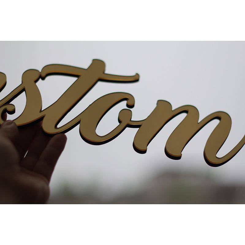 Acrylic English Letter Pendant Ornament - Laser Cut Festival Decoration