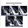 Car Carbon Fiber Door Sill Anti-Scratch Guard Sticker Accessories For Toyota GR MN Crown RAV4 Yaris Land Cruiser Corolla Prius