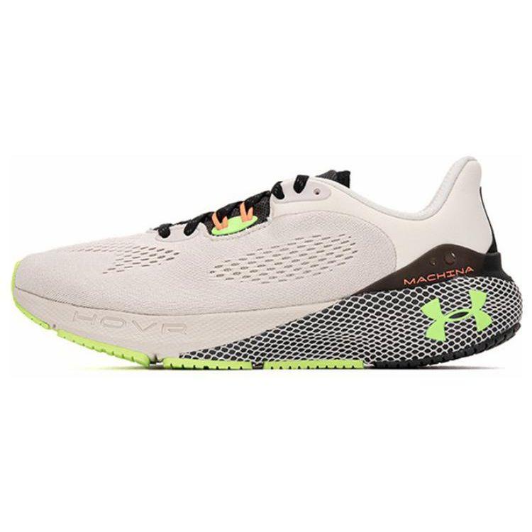 Under Armour HOVR Machina 3 Comfortable Sports Fabric Low-Top Casual Running Shoes Men sneaker White 3025650-101
