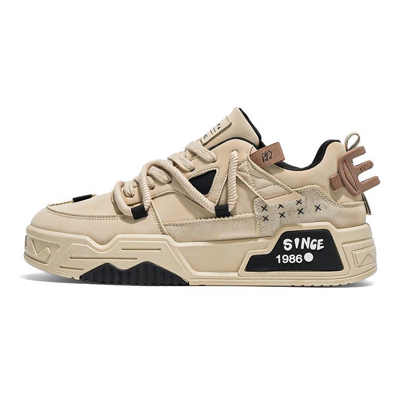 autumn men's shoes new thick-soled low-top board shoes trendy versatile student sports shoes casual network