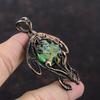 Copper Ruby Zoisite Pendant Copper Wire Wrapped Gemstone Pendant Handmade Copper Jewelry Tortoise Pendant Wire Wrapped Jewelry Gift For Mom
