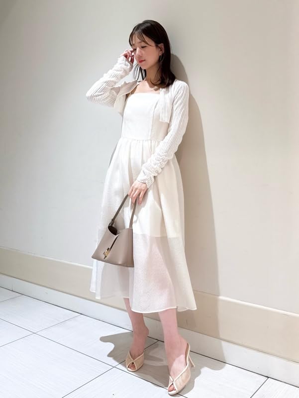 Jacquard Cami Dress SWFO251134WHT1