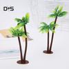 Blooming Bouquet Plastic Artificial Plant Mini Coconut Tree Wedding Party Cake Decorating Tool