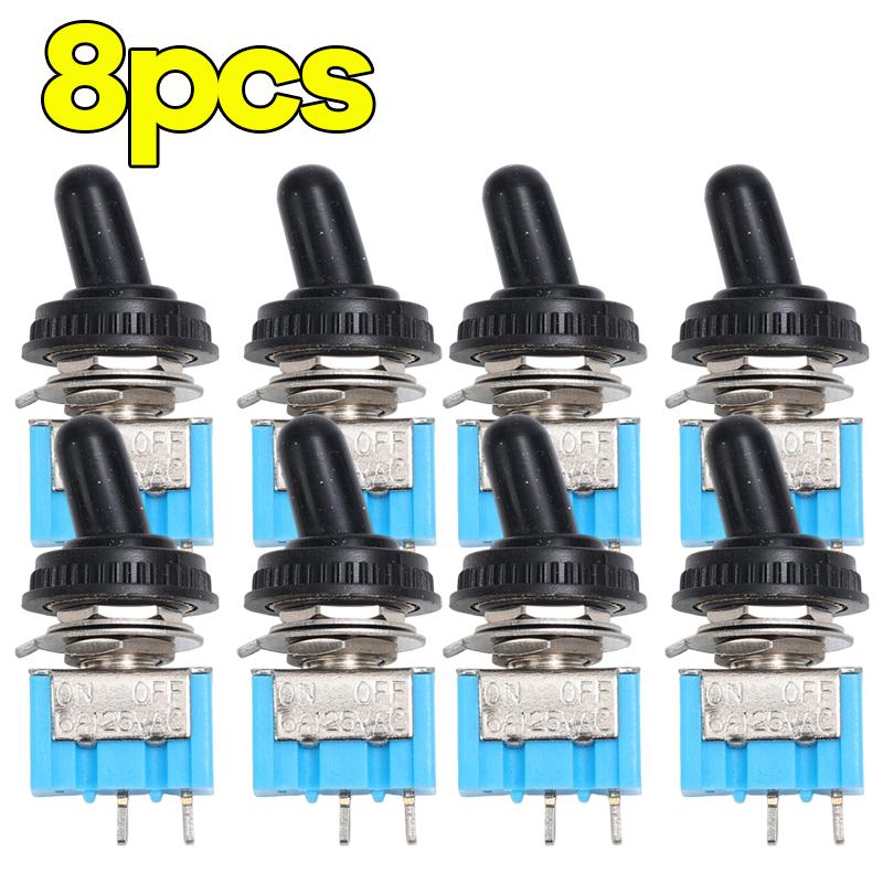 Mini Toggle Switch MT‑S101 2Pin 2Position ON OFF 3A 125VAC 6mm Panel Mount Durable for Electronics DIY Car Boat Motorcycle