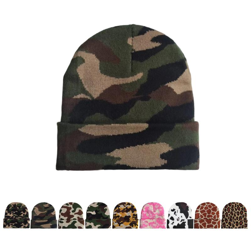 Outdoor Ear Protection Warm Knitted Beanie Hat Acrylics Jacquard Cuffed Custom Hip Hop Beanie Hat