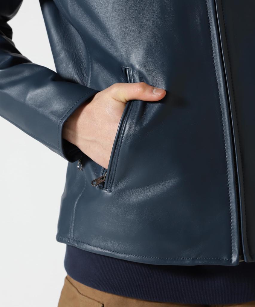 AVIREX Sheep Single Riders Size F Web Depot Exclusive Men's Jacket, 120, Navy, 783-4950023, &