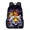Creative Fiercely Tiger Pattern Backpacks for Girls Boys Children Students Book Bag Teenager Shoulder Rucksack Travel Backpack
