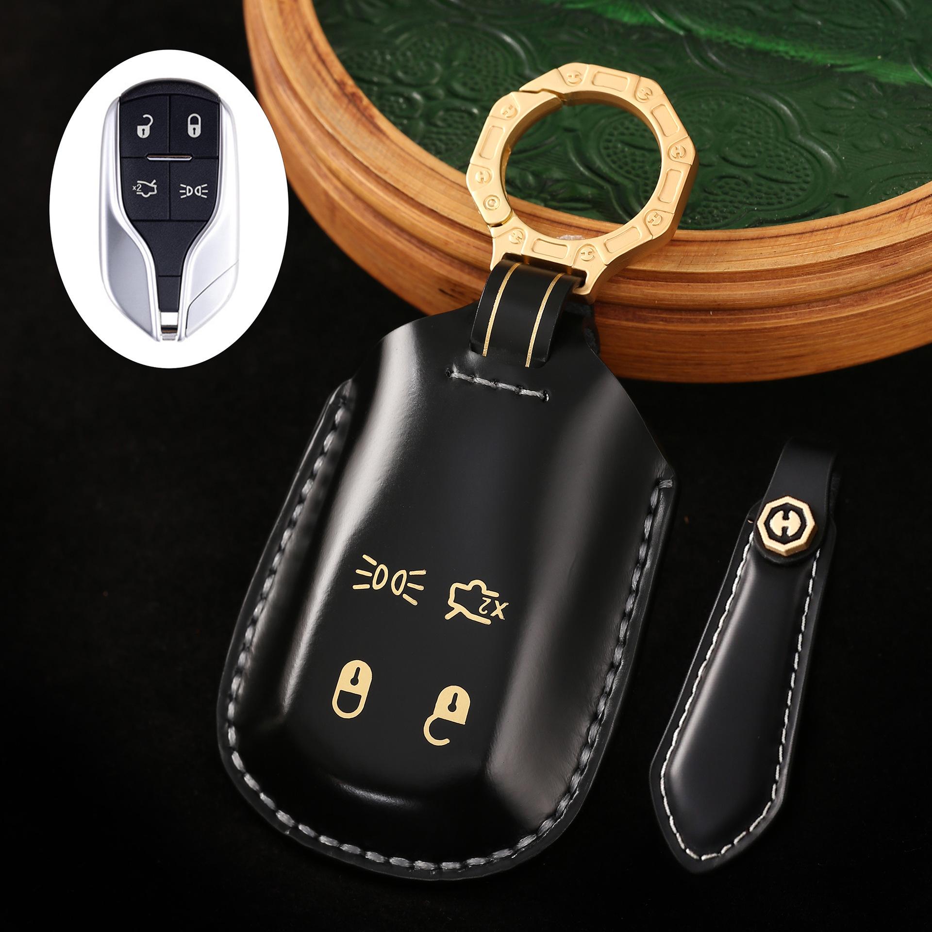 

Высококачественный чехол для ключа автомобиля для Maserati Grega Geberit President Leventer ручной работы, кожаный чехол для ключа из натуральной кожи