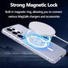 Magnetic For  Wireless Charging Case For Samsung Galaxy S26 Ultra S2 S22 S23 S24 FE Plus Clear Hybrid PC Hard Cover Soft