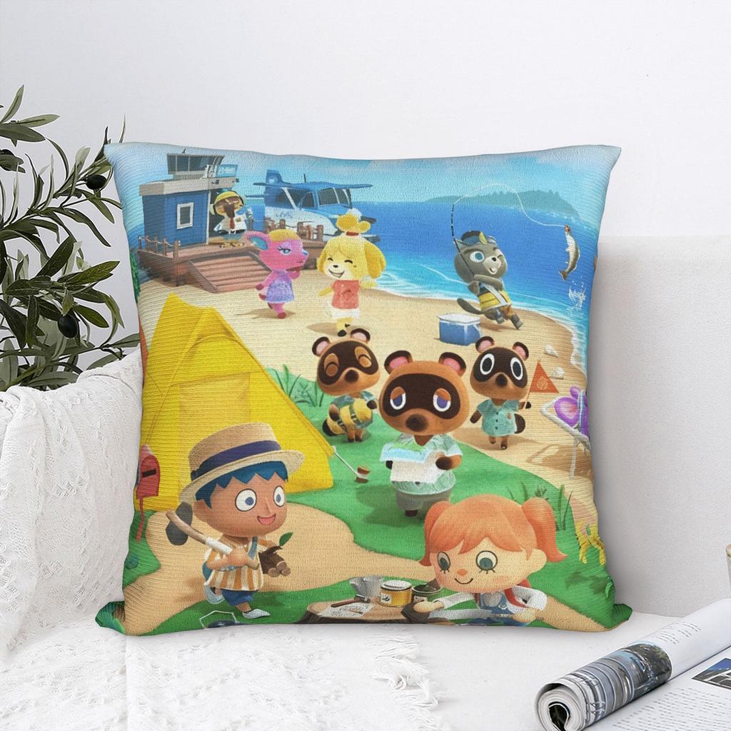 Pillow Cover Animals Crossinged Retro Trendy Pillow Case For Living Room Chair Pillowcases