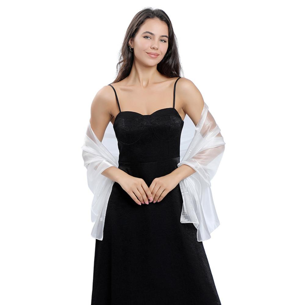 Svatební šátek Saténový šátek na hlavu Fashion Lady Cape zahaluje ženy