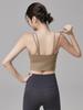 Women's One-Piece Strappy Sports Bra for Yoga & Running - Anti-Sag, Beautiful Back Design