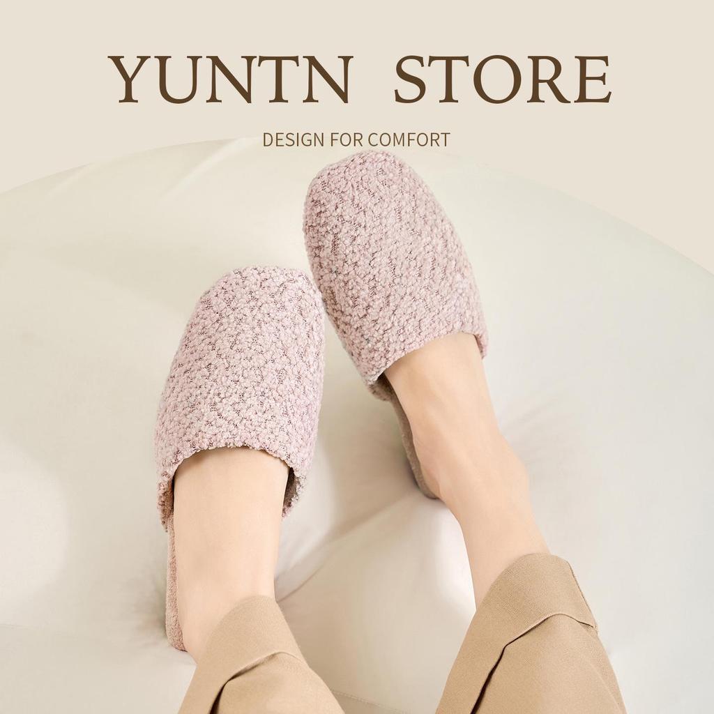 Weiche Samt-Indoor-Hausschuhe mit Anti-Rutsch-Sohle für Damen & Herren - Warm, hautfreundliche Baumwolle für Herbst & Winter