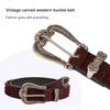 Unique Waist Belt Leopard Print Chain for Cowboy Cowgirl Stylish Hot Buckle Retro Hot Buckle Waist Chain Belt