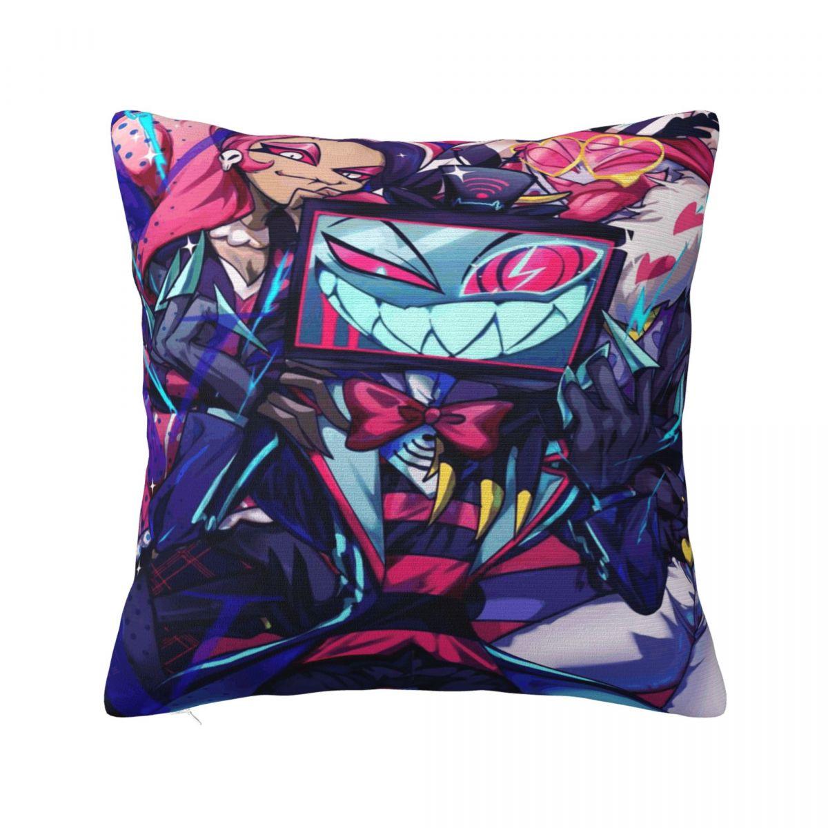 

Hazbines Hoteles Alastor Vox 2 Printing Pillowcases Cushion Cover Pillow Covers Warm Chair Decorations Square Multi-Size 12x12Inch